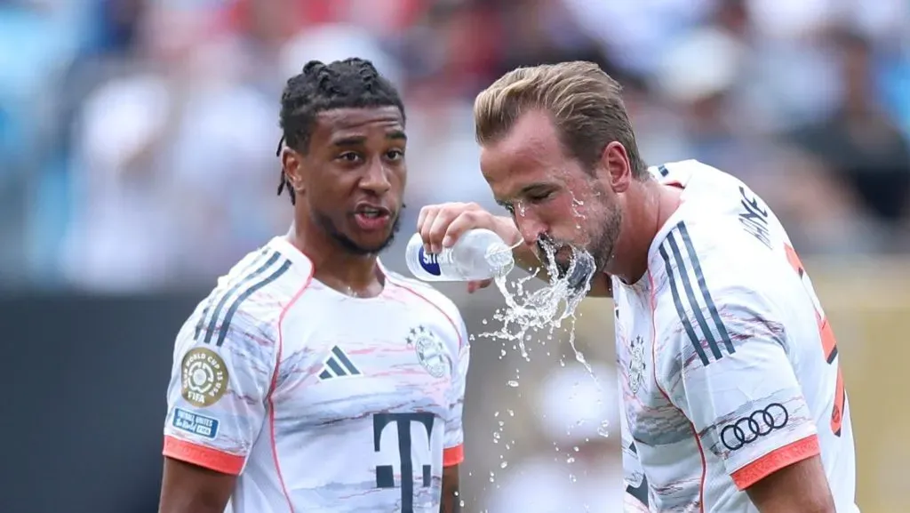 Harry Kane e Olise, Bayern de Munique. (Photo by Kevin C. Cox/Getty Images)