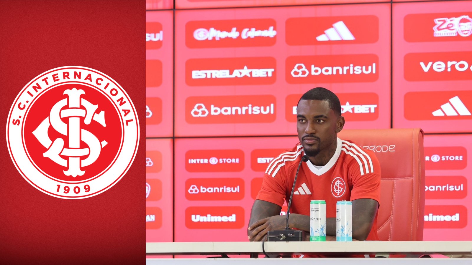 Roger em ação pelo Internacional