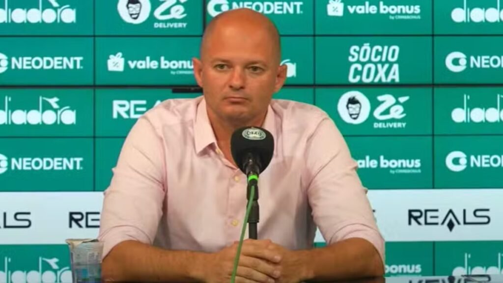 William Thomas, dirigente do Coritiba. (Foto: Reprodução/TV Coxa)