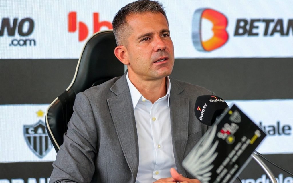 Victor Bagy durante evento do Atlético-MG. Foto: Twitter @atletico