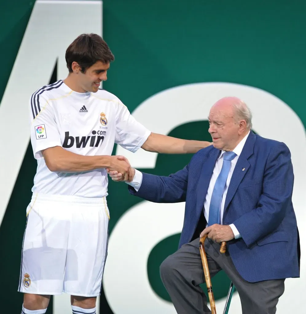 Kaká e Alfredo Di Stefano no Real Madrid