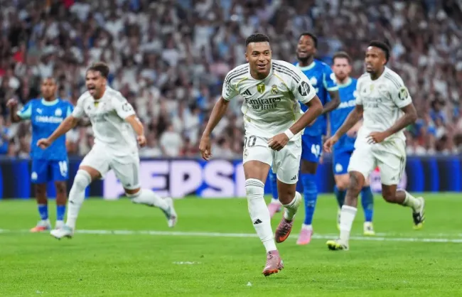 Kylian Mbappé durante a partida