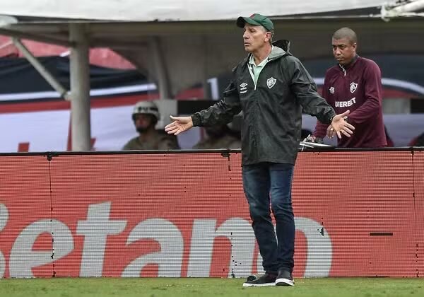 Fluminense em jogo contra o Lanús