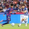 Dro Fernández estreia pelo Barcelona em vitória sobre a Real Sociedad (Photo by Judit Cartiel/Getty Images)
