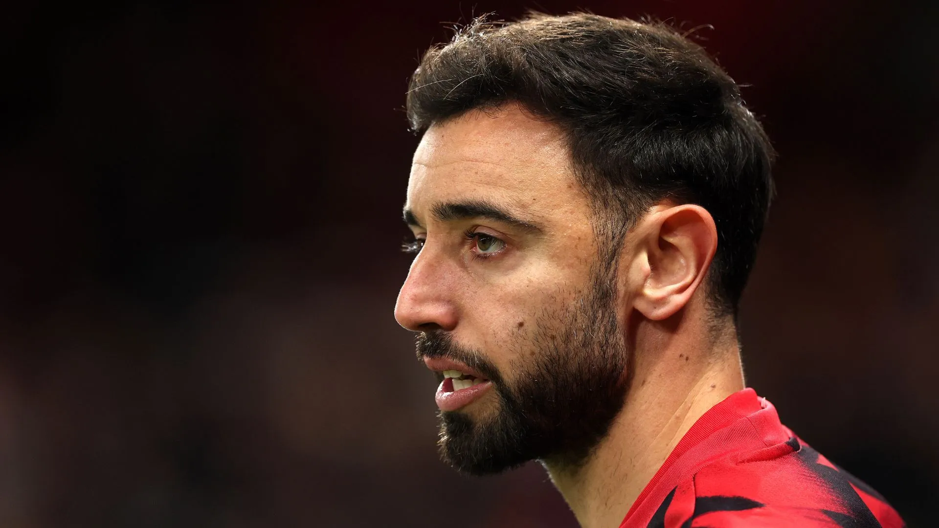 Bruno Fernandes em jogo do Manchester United (foto: Carl Recine/Getty Images)