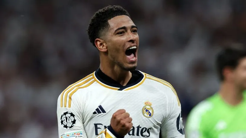 Jude Bellingham, alvo do Chelsea, em jogo do Real Madrid. Foto: Clive Brunskill/Getty Images