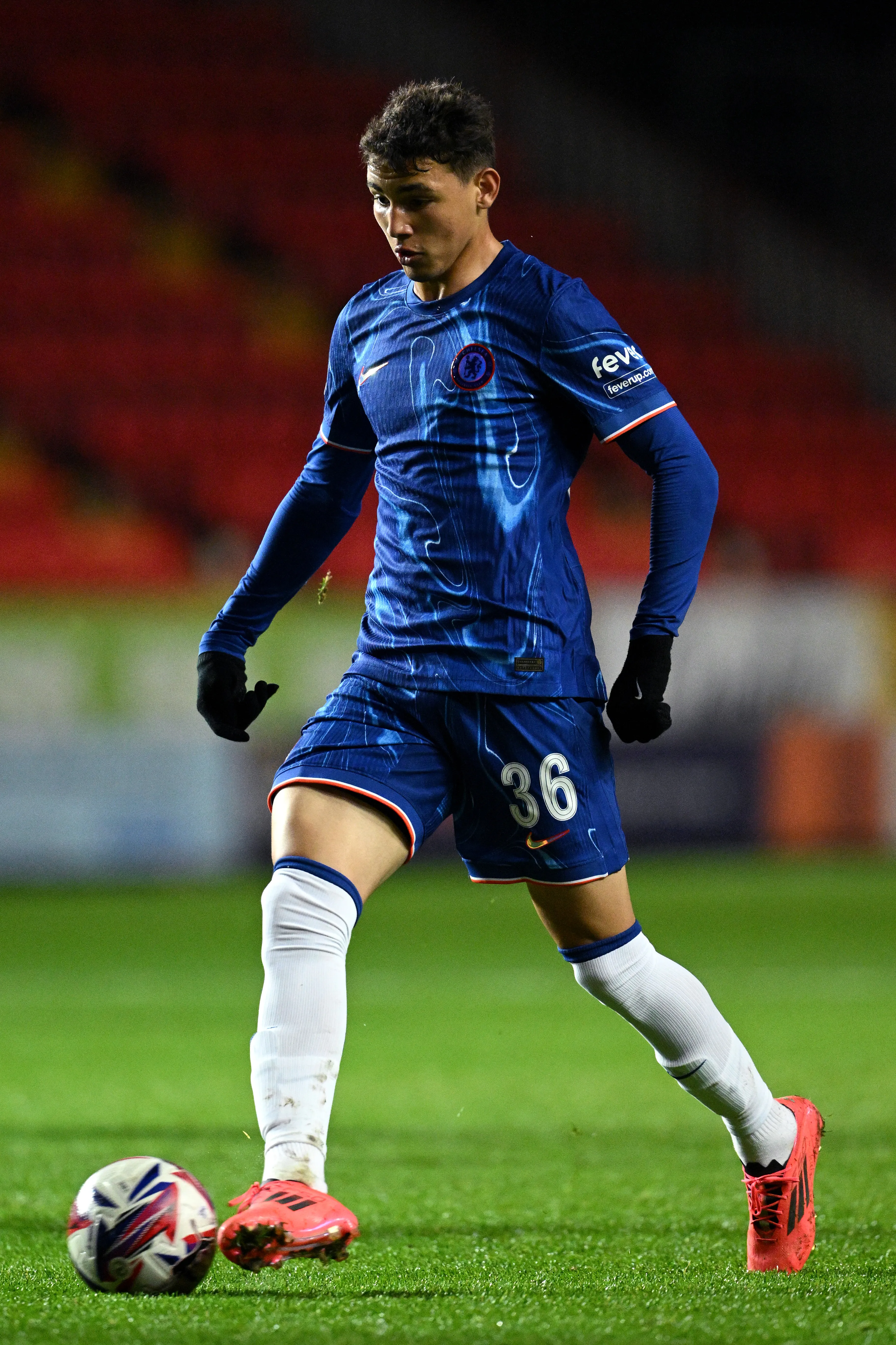 Deivid Washington pelo Chelsea sub-21 (Foto: Justin Setterfield/Getty Images)