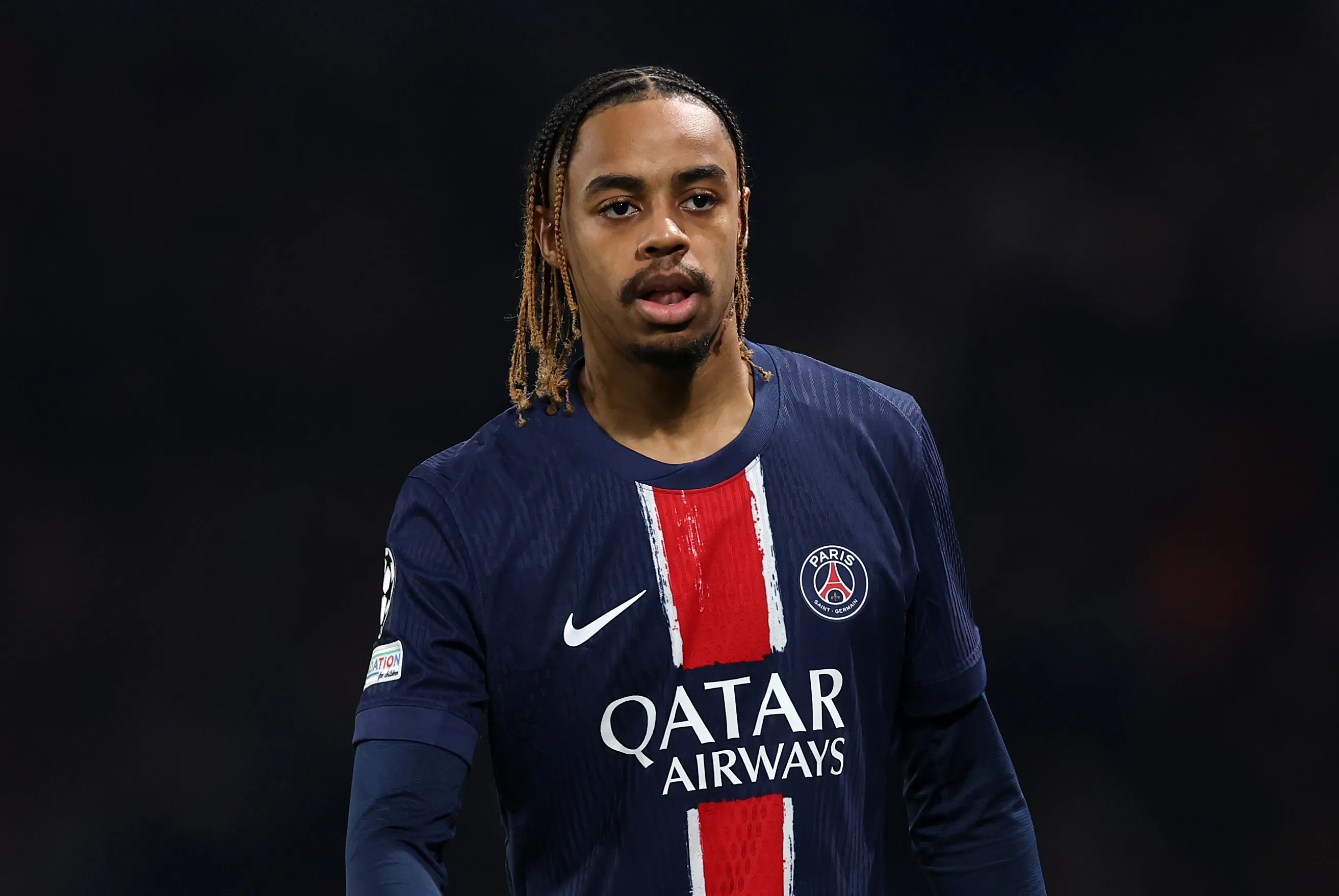 Barcola marcou o gol da vitória do PSG sobre o Le Havre (Photo by Julian Finney/Getty Images)