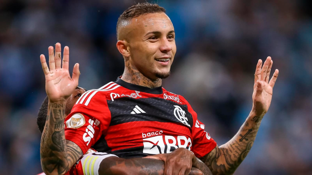 Everton Cebolinha. Foto: Divulgação/Flamengo