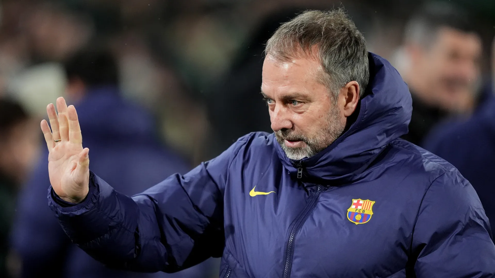 Hansi Flick, técnico do Barcelona. (Foto: Juan Manuel Serrano Arce/Getty Images)