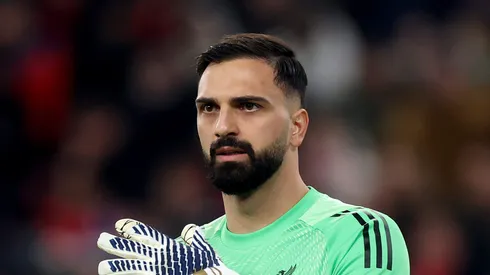 Liverpool pode perder Mamardashvili para o Atlético de Madrid. (Photo by Carl Recine/Getty Images)