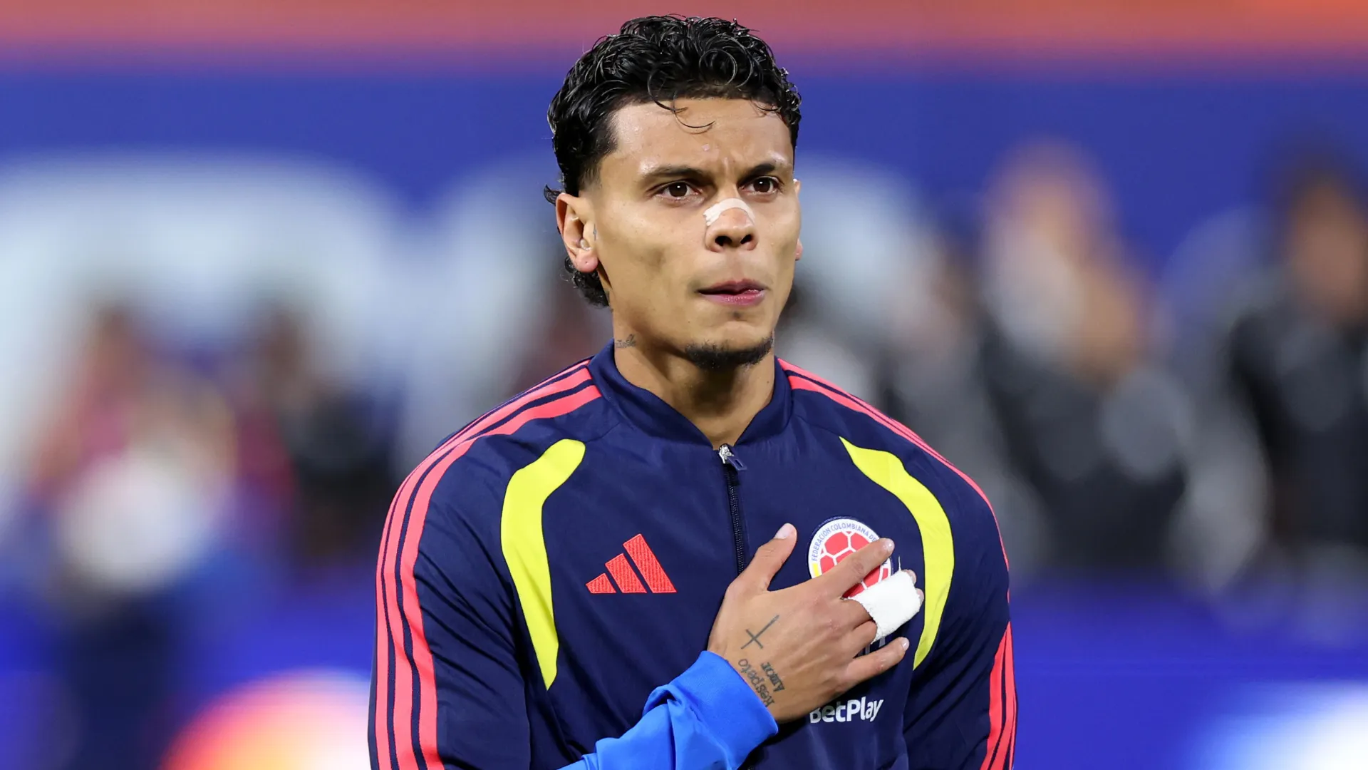 Richard antes de jogo pela Seleção