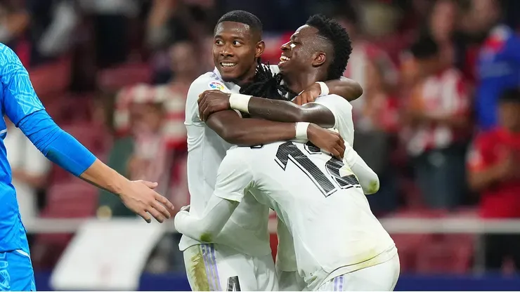 David Alaba, Vini Jr e Camavinga (Photo by Angel Martinez/Getty Images)