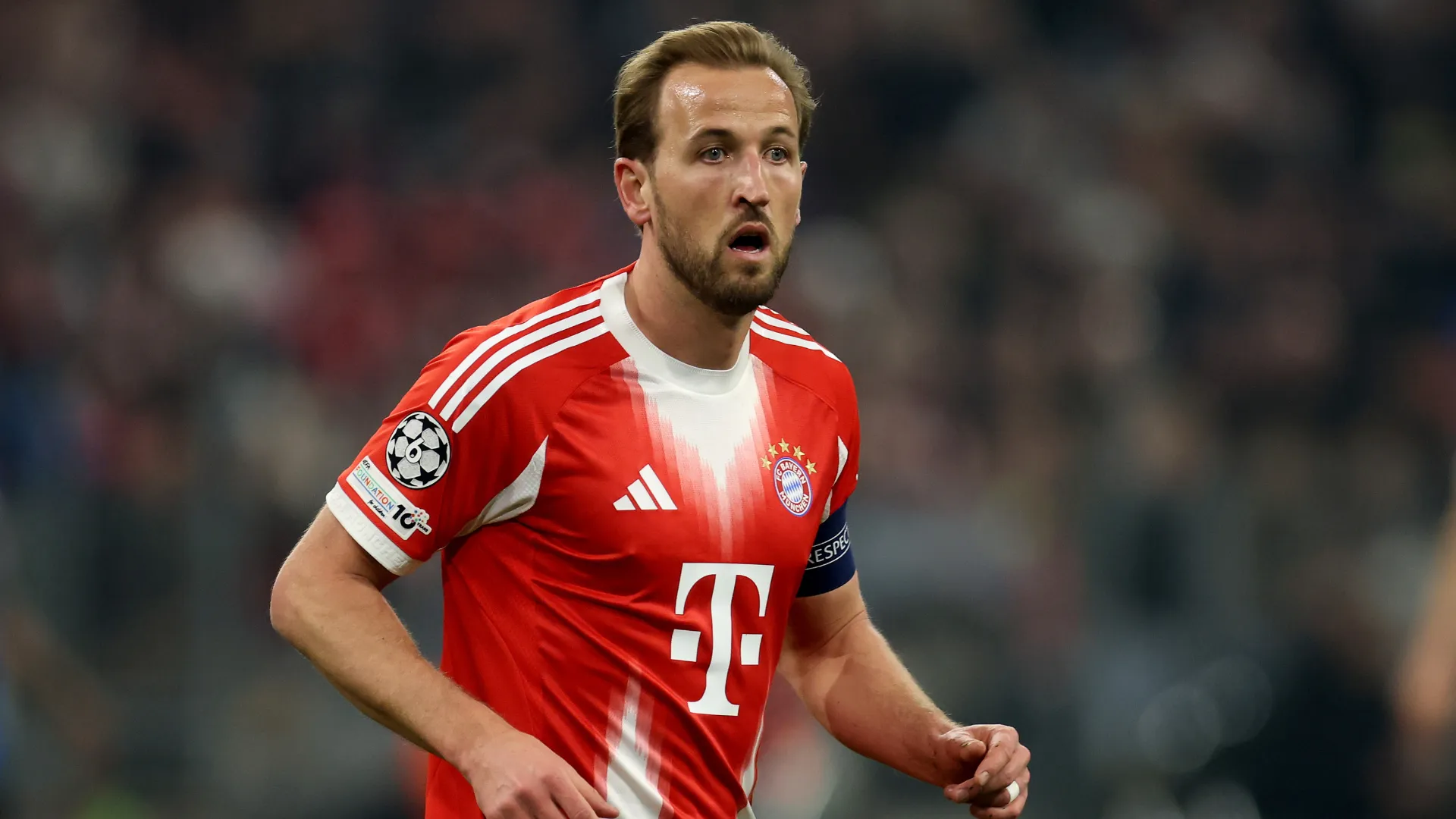 Harry Kane em jogo do Bayern de Munique