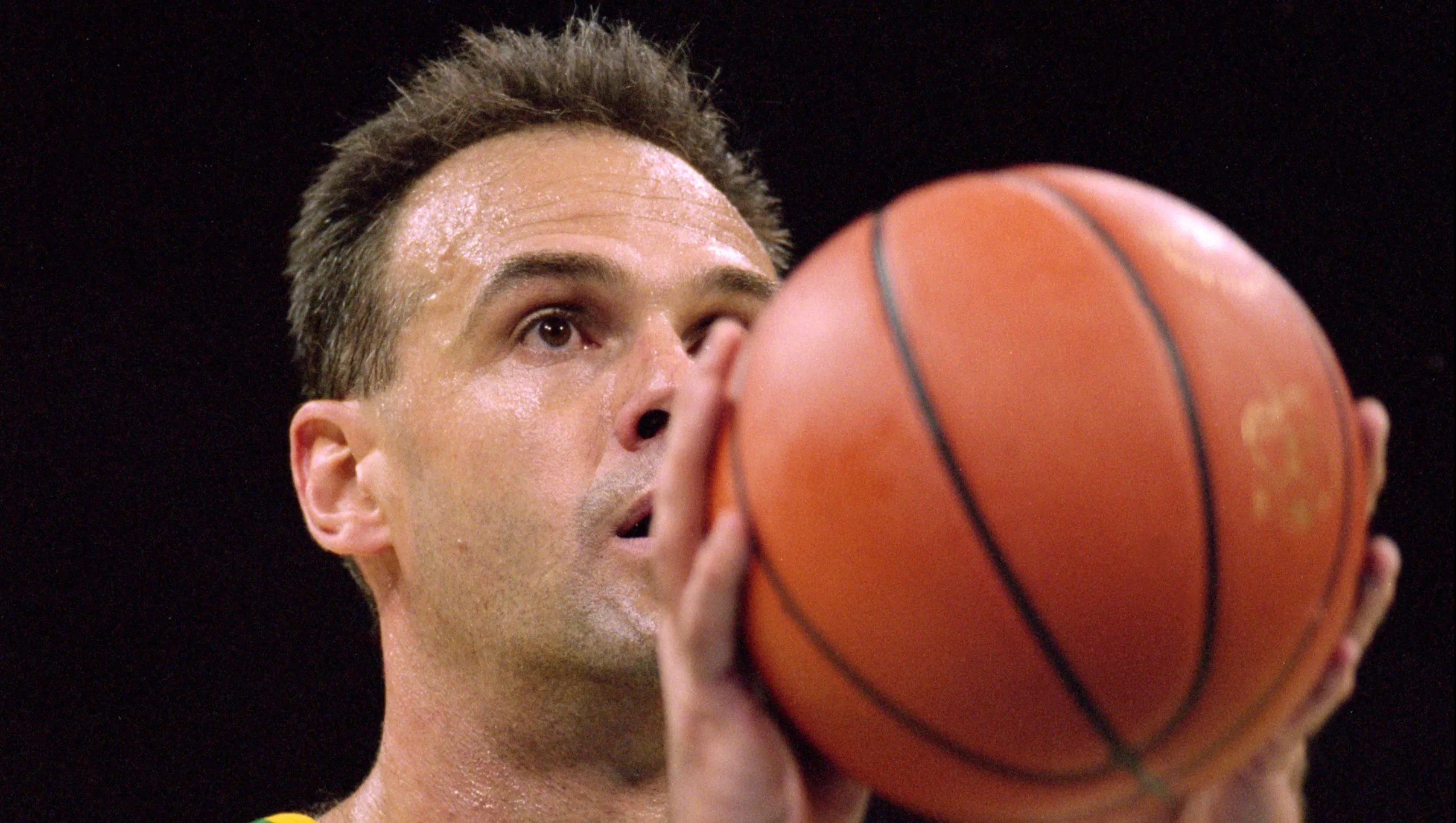 Oscar Schmidt em jogo da Seleção Brasileira. Foto: Doug Pensinger/Getty Images