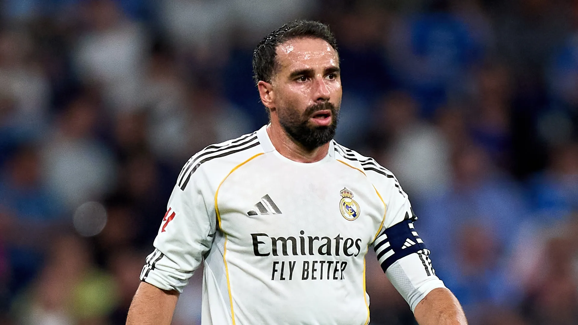 Dani Carvajal em jogo do Real Madrid