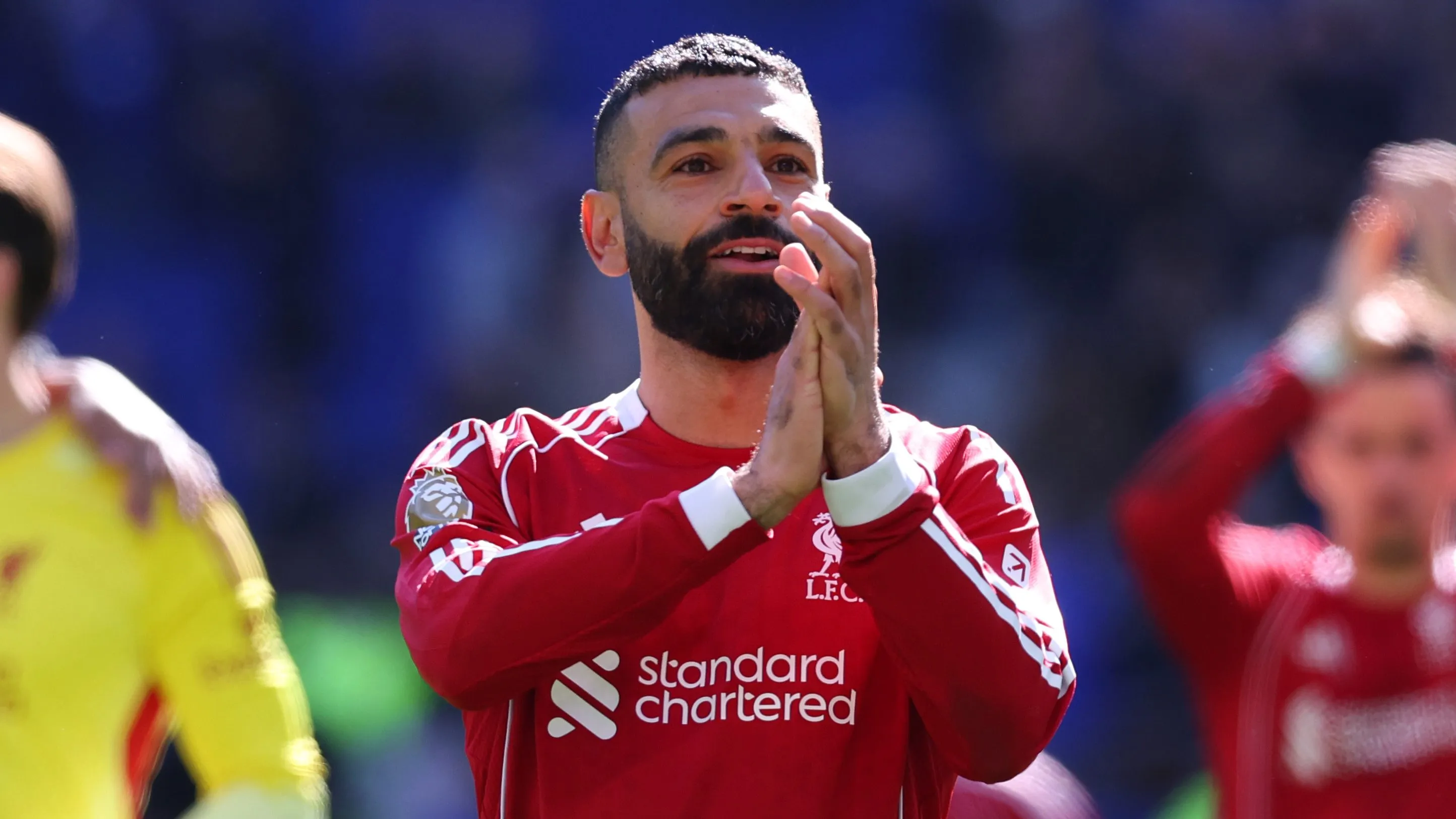 Mohamed Salah em partida do Liverpool. (Foto: Molly Darlington/Getty Images)