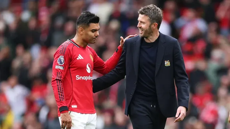 Casemiro pede efetivação de Carrick no Manchester United (Michael Regan/Getty Images)