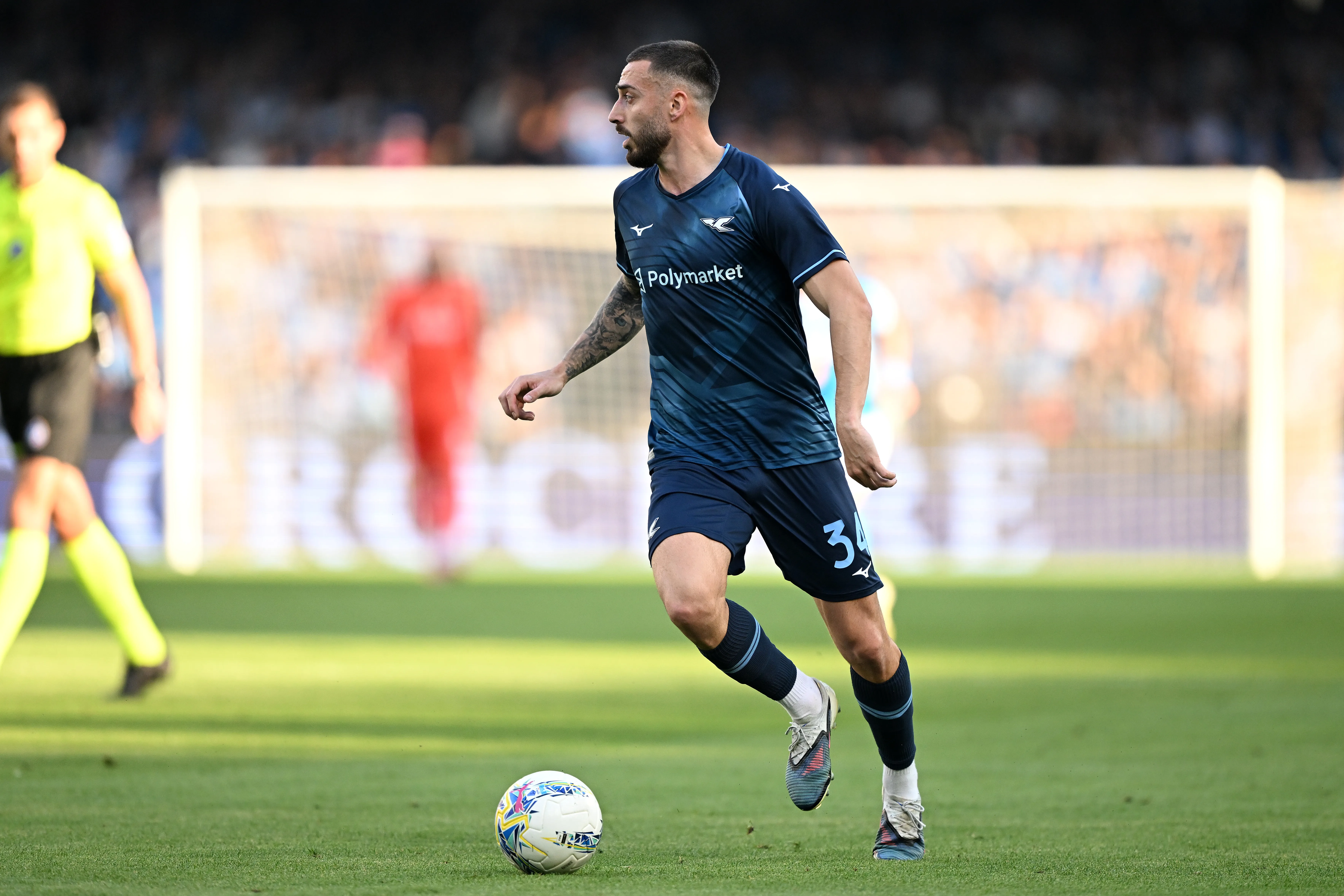Mario Gila em ação pela Lazio