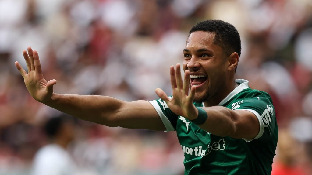 Vitor Roque gerou polêmica. Foto: Cesar Greco/Palmeiras
