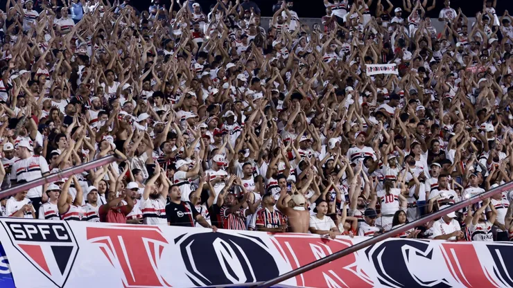 Torcida do São Paulo faz a festa. Foto: Marcello Zambrana/AGIF