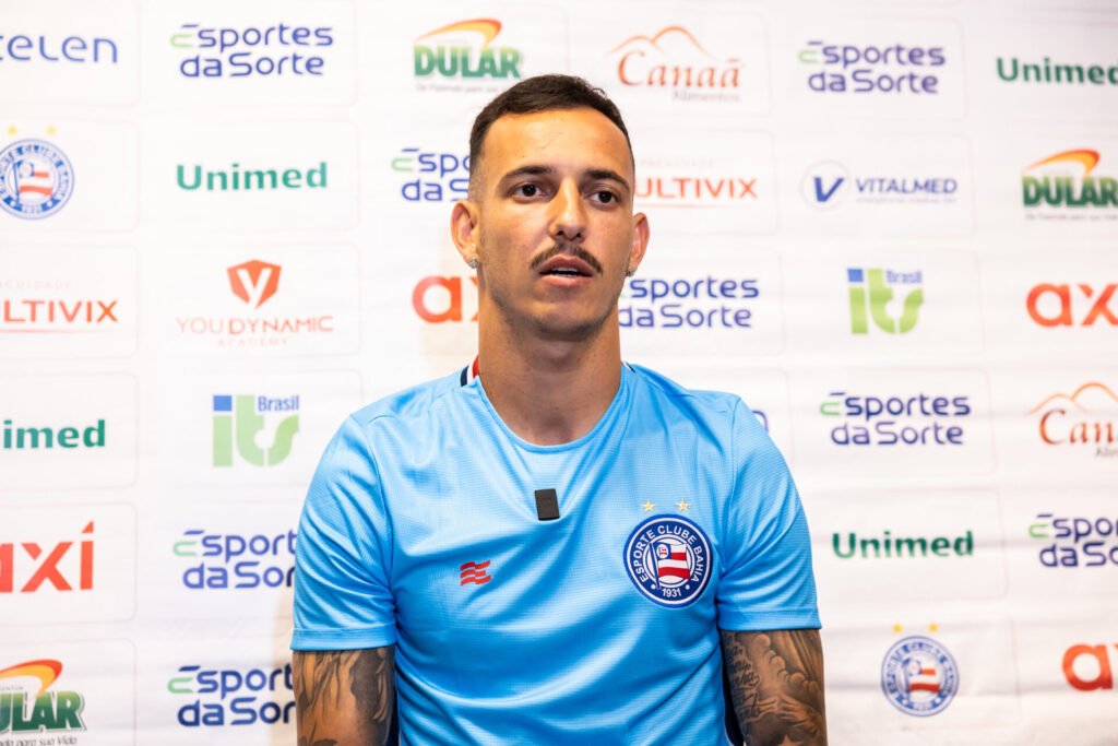 Iago Borduchi durante a sua passagem pelo Bahia