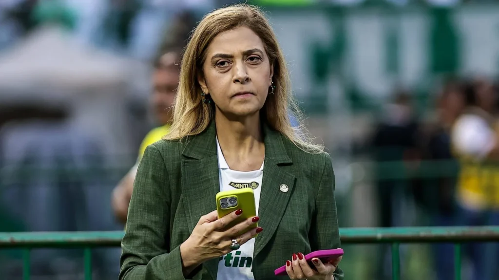 Leila Pereira, presidente do Palmeiras. Foto: Fabio Giannelli/AGIF.