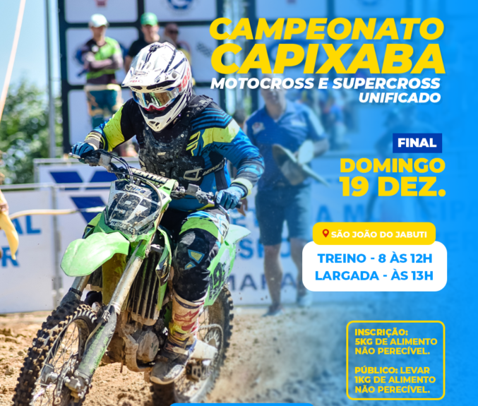 Neste domingo (19) acontece a final do Campeonato Capixaba de Motocross em Marataízes