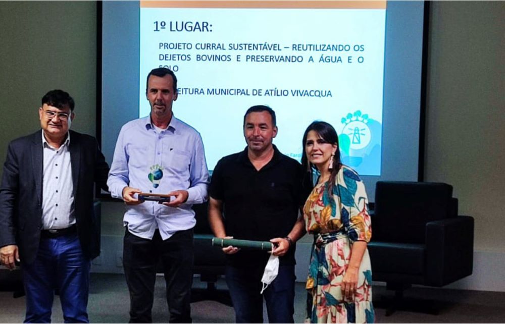 Atílio Vivácqua conquista prêmio Farol do Bem pelo 4º ano com curral sustentável