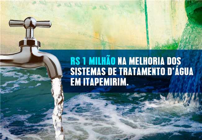 Investimento de R$ 1 milhão para ampliação do fornecimento de água tratada