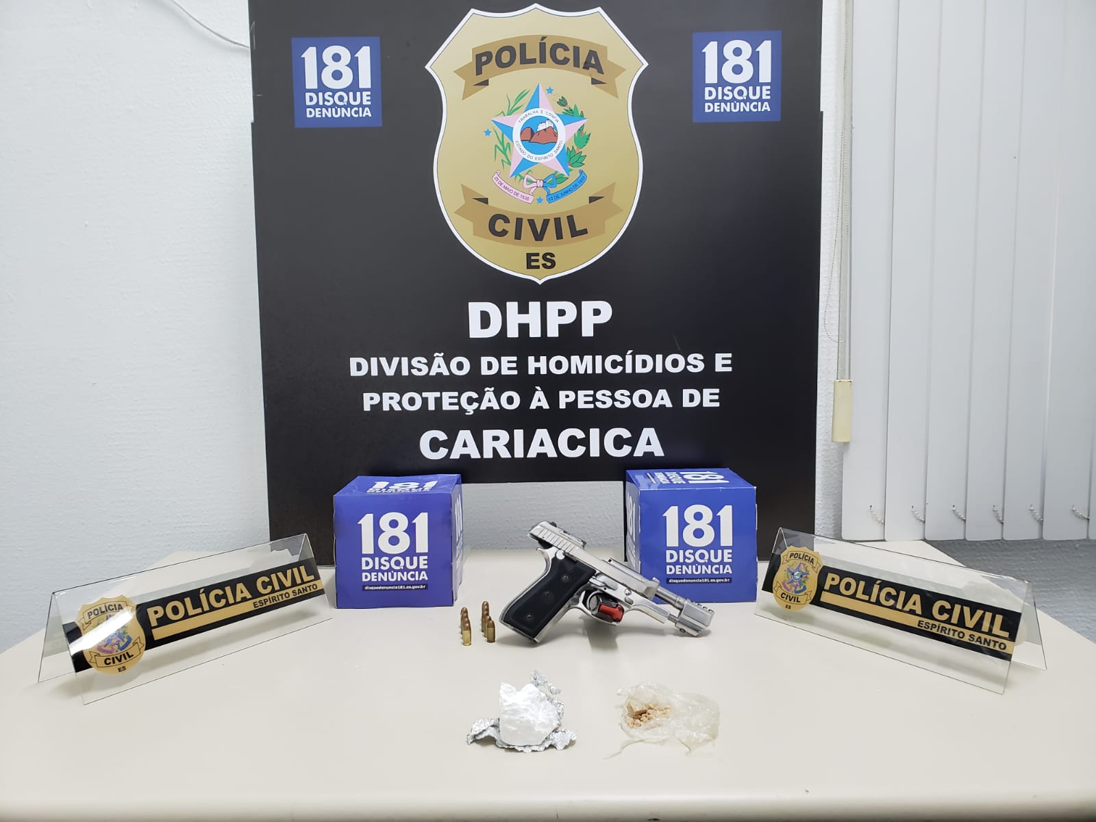 DHPP Cariacica apreende pistola e prende suspeito durante diligências em Campina Grande