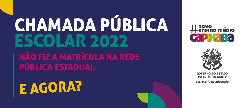 Estudantes que não participaram da Chamada Pública Escolar 2022 devem procurar escola onde desejam estudar