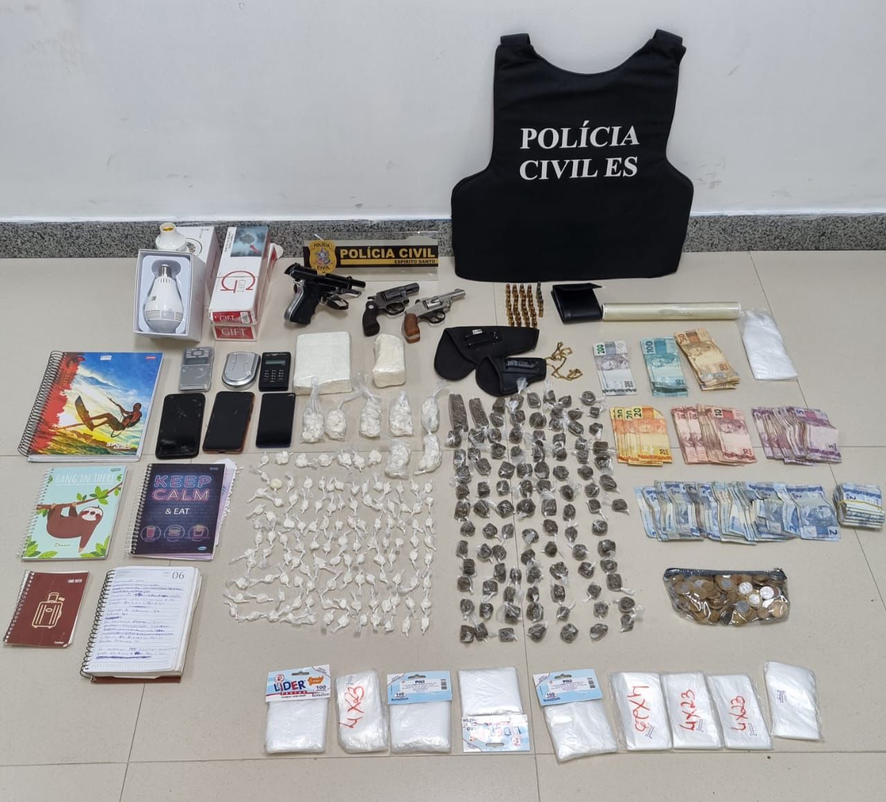 Operação da DP de Jaguaré com foco nos homicídios e tráfico de drogas prende seis pessoas