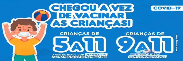 Presidente Kennedy/ES começa a vacinar crianças de 9 a 11 anos contra a Covid-19