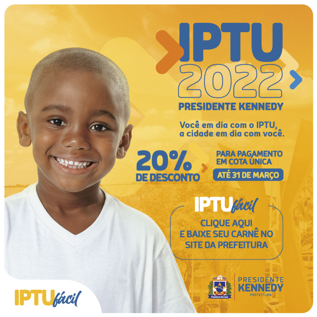 carne-iptu-kennedy-1024x1024 Presidente Kennedy: Carnês do IPTU 2022 já estão disponíveis no site da prefeitura