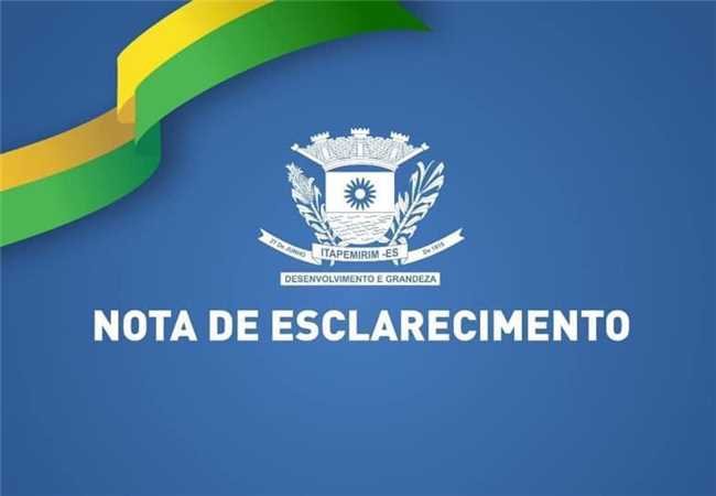 NOTA DE ESCLARECIMENTO