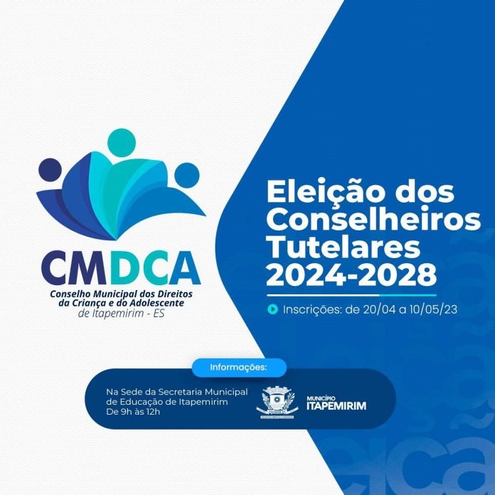 INSCRIÇÕES PARA A ELEIÇÃO DE CONSELHEIROS TUTELARES ABREM AMANHÃ, DIA 20 DE ABRIL