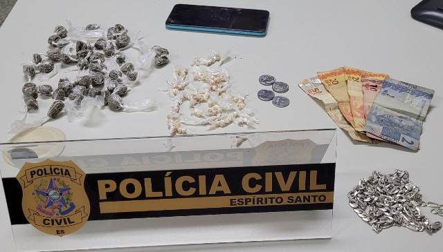 PCES prende suspeito de tráfico de drogas durante operação em Pedro Canário