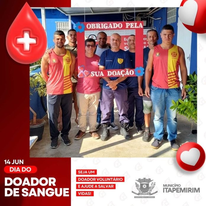 SERVIDORES DE ITAPEMIRIM COMEMORAM O DIA NACIONAL DO DOADOR DE SANGUE REALIZANDO DOAÇÃO