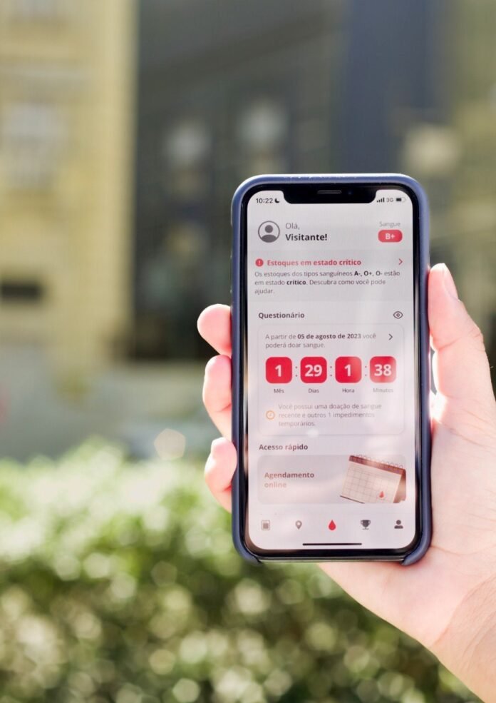 Dia Nacional do Doador de Sangue: aplicativo Gota de Vida lança novas funcionalidades