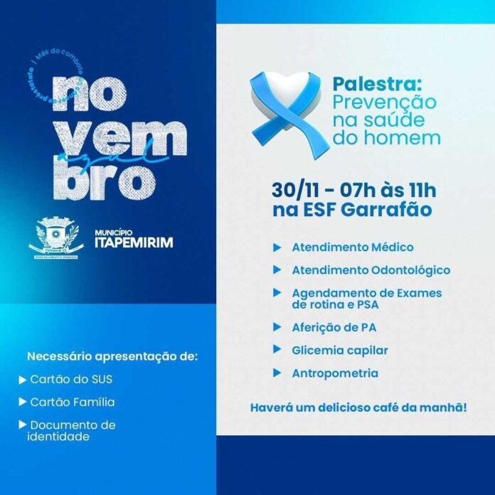 NOVEMBRO AZUL NA ESF GARRAFÃO