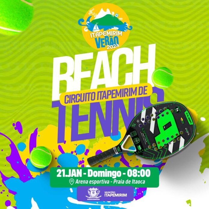 ITAPEMIRIM REALIZARÁ CIRCUITO DE BEACH TENNIS NESTE DOMINGO