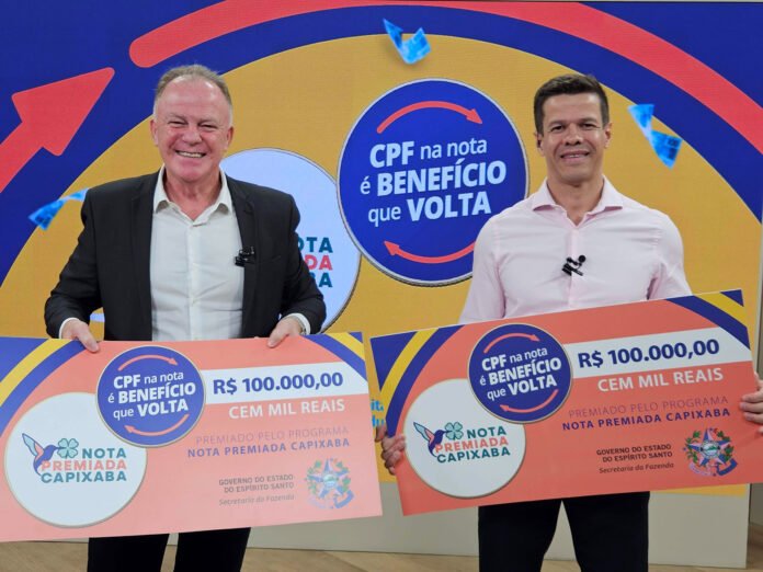 Moradores de Cachoeiro de Itapemirim, Colatina e Vitória são os ganhadores do sorteio especial anual do Nota Premiada Capixaba