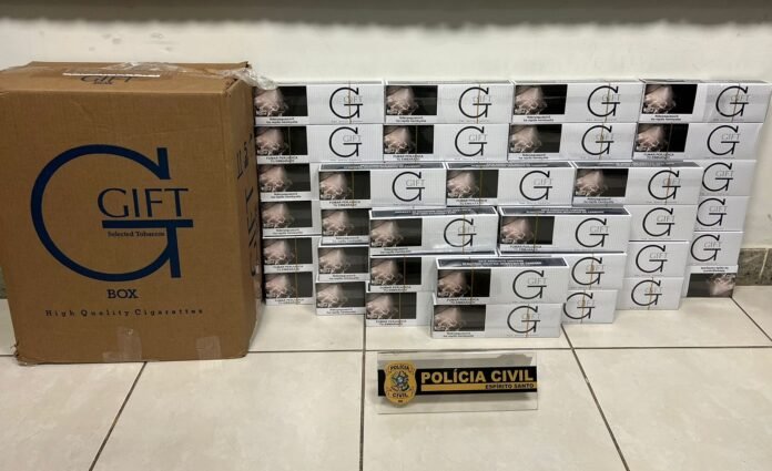 Operação da Desarme resulta na apreensão de 440 maços de cigarros contrabandeados