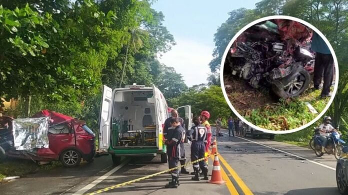 Acidente entre carro e carreta deixa uma pessoa morta na BR 101 no trevo de Kennedy