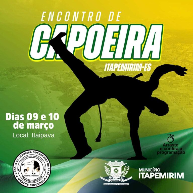 CULTURA EM MOVIMENTO: Encontro de Capoeira será realizado sábado e domingo