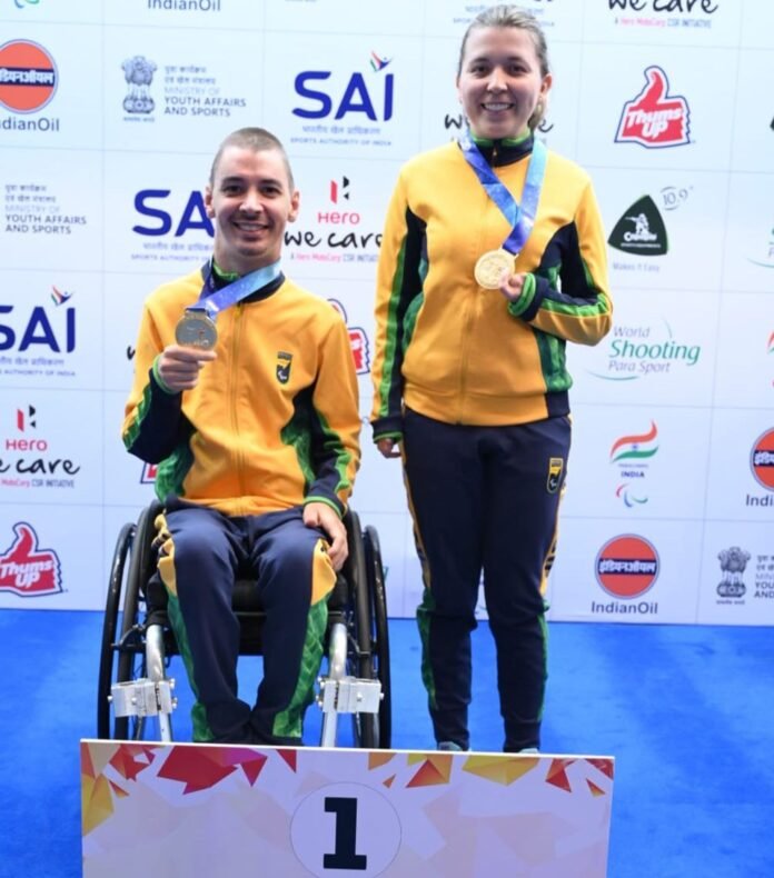 Capixaba conquista três medalhas com a seleção brasileira na Copa do Mundo de Tiro Esportivo Paralímpico