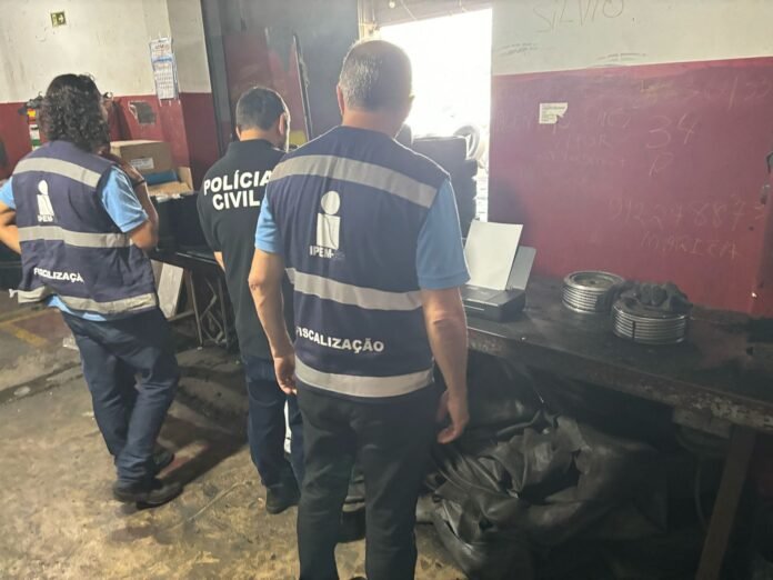 Decon realiza operação conjunta de combate ao comércio clandestino de pneus reformulados