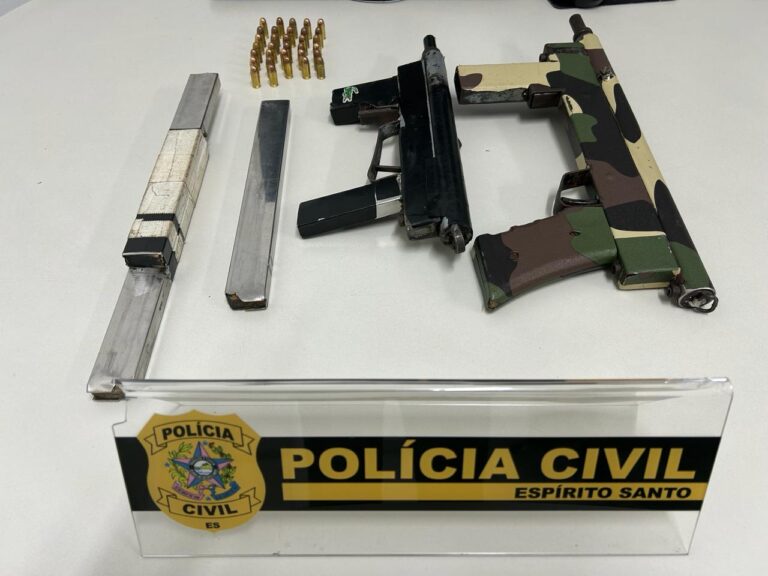 Polícia Civil apreende duas armas de fogo usadas em crime de homicídio em Vitória