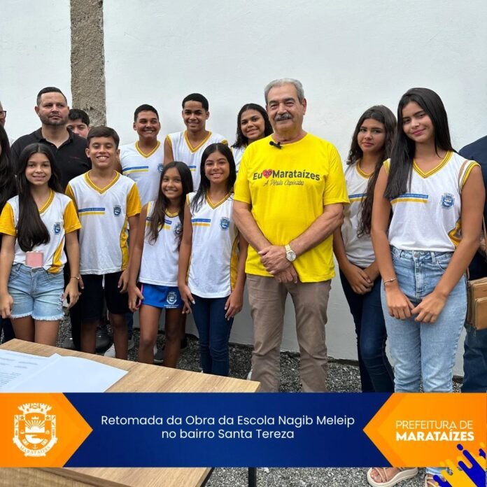 Retomada da Obra da Escola Nagib Meleip no Bairro Santa Tereza